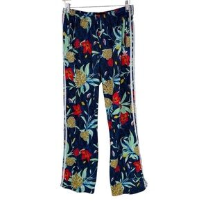 adidas Floral Track Pants - Blue, Red, Yellow